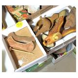 (2) Boxes Canoes & Wooden Items