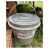 Small Galvanized Trash Can