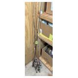 (5) Fishing Poles (4 w/Reels)