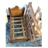 Wooden Doll Cradle & Play Pen