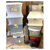 (12) Totes w/Lids