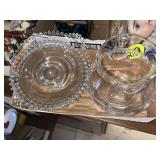 Candle Wick Plates & Clear Pitcher
