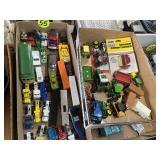 (2) Boxes Toy Tractors, Cars & Trucks