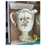 Custard Chrysanthemum Sprig Pitcher