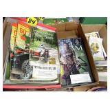 (4) Boxes Misc. Magazines, Road Maps & Newspapers