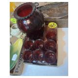 Assorted Red Glass