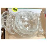 Assorted Pressed Glass