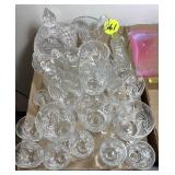 Assorted Crystal & Pressed Glass