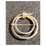 Vintage Good Tone Brooch marked 1/20 12K G.F.