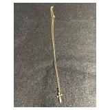 Vintage Gold Tone Necklace w/Gold Tone Cross