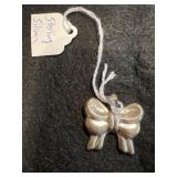 Sterling Silver Bow Ribbon Pendant