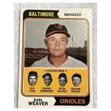 Earl Weaver Manager (Orioles) Baseball Card