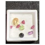 Collection of (8) Gems (assorted sizes, colors,