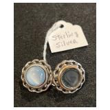 Pr Vintage Sterling Silver Earrings