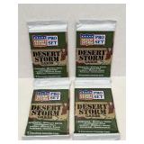 (4) Vintage UNOPENED Packs Desert Storm Cards