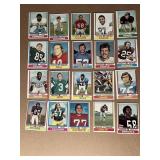 Collection of (20) Vintage Topps 1970ï¿½s Football