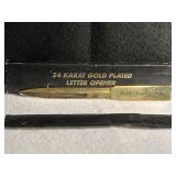 24 Karat Gold Plated Letter Opener