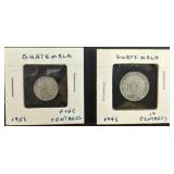 Silver Guatemala Coin 1951, 1945