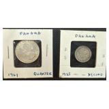 Silver Panama Coin 1961, 1953