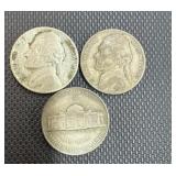Silver Five Cent Coin 1944