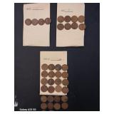 Lot of (38) Old Wheat Pennies (1919, 1919 D &