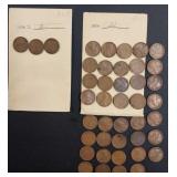 Lot of (42) Old Wheat Pennies (1934 & 1934 D)