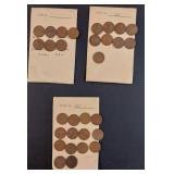 Lot of (30) Old Wheat Pennies (1938 S, 1938 D &