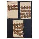 Lot of (44) Old Wheat Pennies (1937 D, 1937 S &