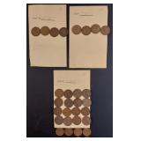 Lot of (24) Old Wheat Pennies (1927, 1927 D &