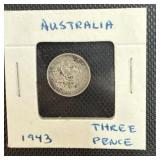 Silver Australia Coin 1943