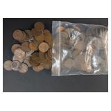 Collection of Old Pennies (Wheat, etc...)