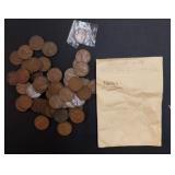 Collection of Old U.S. Pennies (Wheat, etc...)