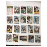 Collection of (20) 1970ï¿½s Baseball Cards