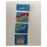 Vintage Triple pack Baseball Cards UNOPENED