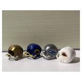 Vintage Collection 4 Miniature Football Helmets