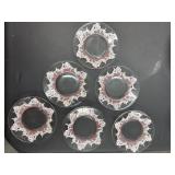 Vintage Hand Painted Pink Plate