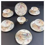 Porcelain Floral Tea Set