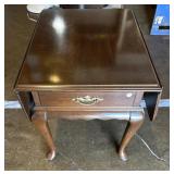 Folding end table