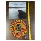 Foldable hand fan and picture
