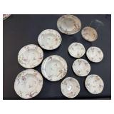 Vintage Porcelain Plate Set