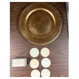 Coaster and plate