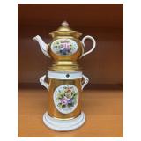 Vintage Porcelain Tea Warmer Set