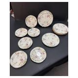 Vintage Porcelain Plate Set