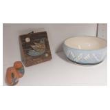 Bowl, salt sprinkler and decorative item