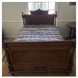 Antique French Bed ( Length about 6 ft 10 )