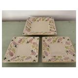 (3) Pieces Ireland Pottery Platters