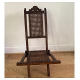 Fold-Out Cane Back/Cane Bottom Childï¿½s Chair