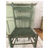 Vintage Ladderback Thumback Rabbit Ear Chair