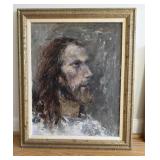 Gold Framed Signed Portrait Art