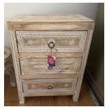 Fancy 3-Drawer Nightstand